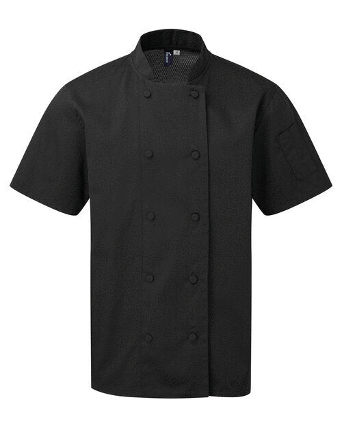 Premier Workwear Chefs Coolchecker S/S Jacket - PR902M