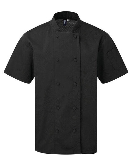 Premier Workwear Chefs Coolchecker S/S Jacket - PR902M