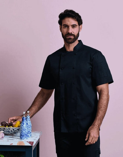 Premier Workwear Chefs Coolchecker S/S Jacket - PR902M