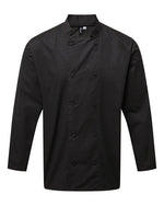 Premier Workwear Chefs Coolchecker L/S Jacket - PR903M - thumbnail 2