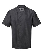 Premier Workwear Chefs Zip Close Short Sleeve Jacket - PR906M - thumbnail 2