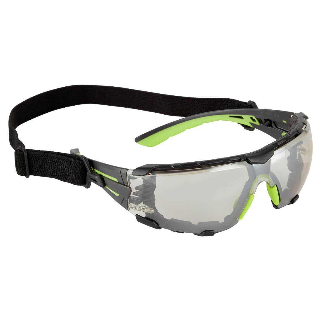 Mirrored lens Portwest Tech Look Pro K&N PS28 safety glasses.