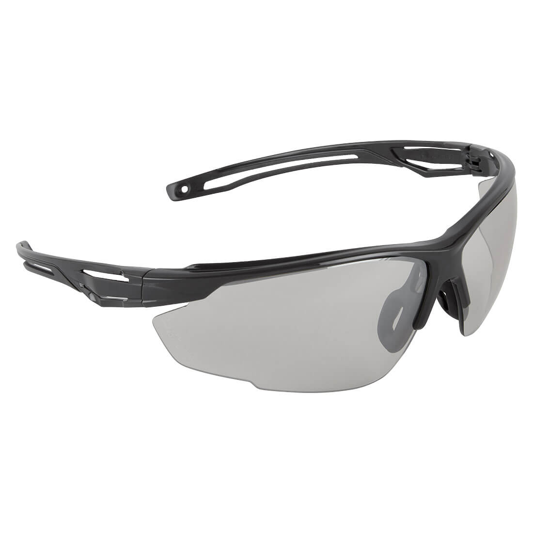 Mirrored lens Portwest Anthracite PS36 safety glasses.