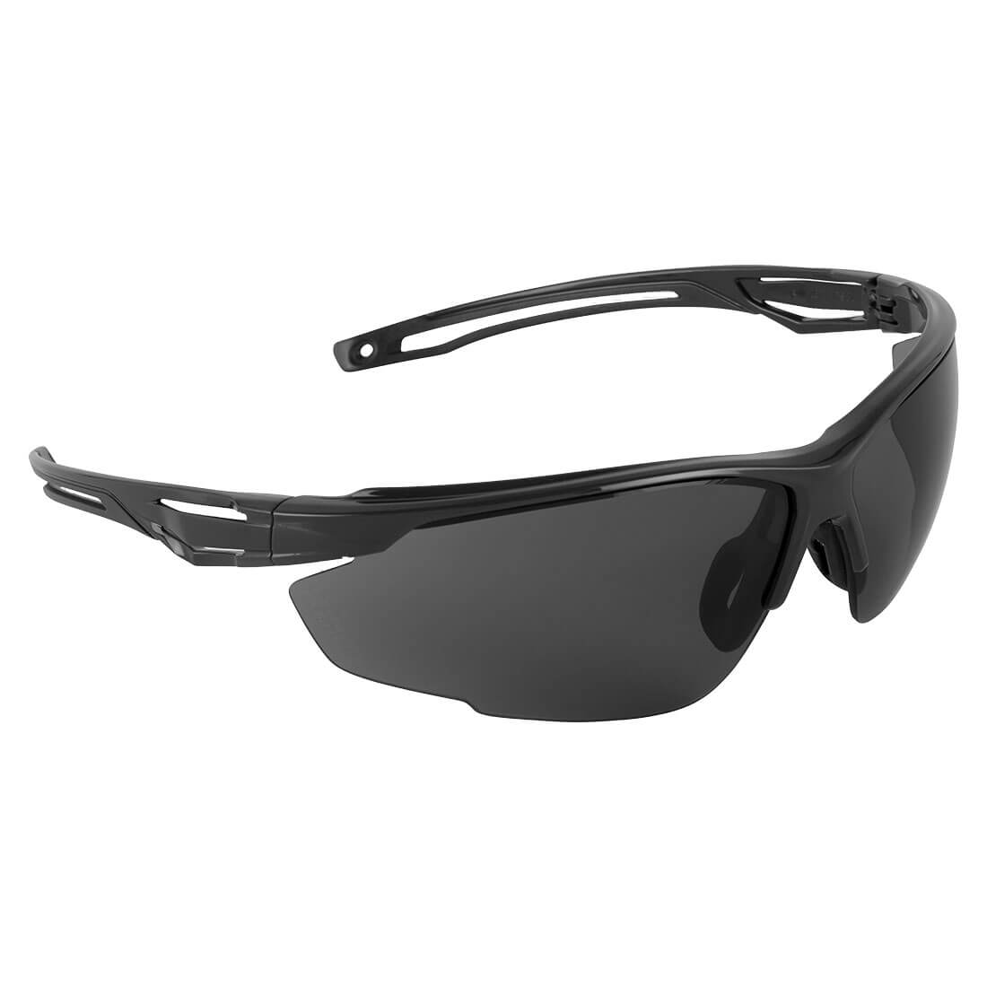 Smoked lens Portwest Anthracite PS36 safety glasses.