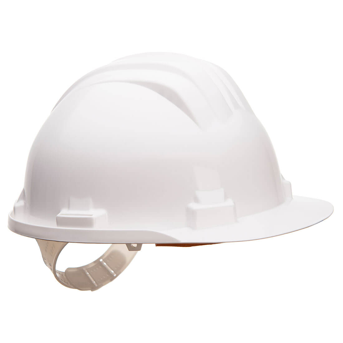 White Portwest Work Safe PS61 safety helmet.