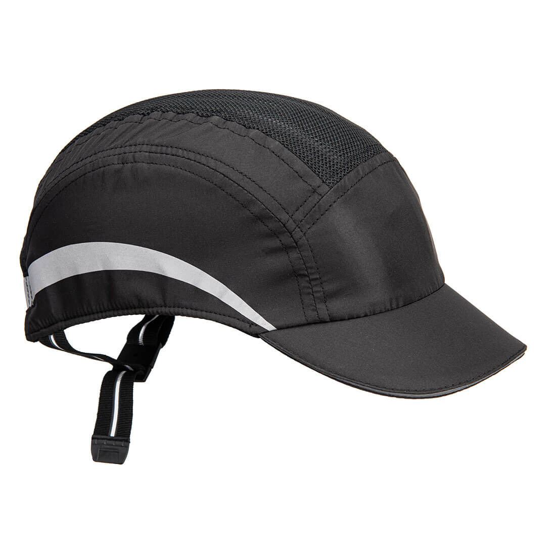 Black Portwest Airtech Light PS79 bump cap with ventilation.