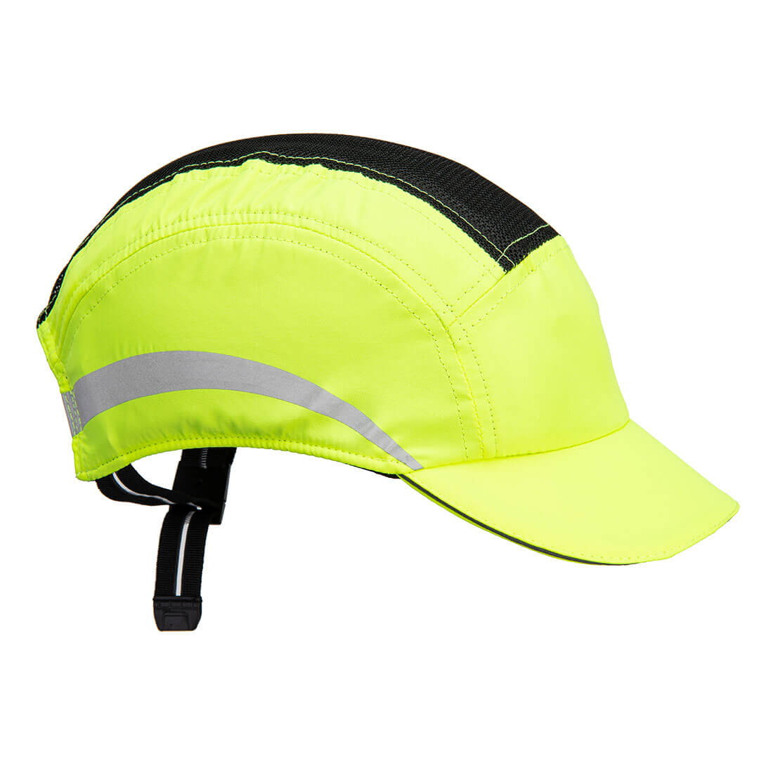 Yellow Portwest Airtech Light PS79 bump cap with ventilation.