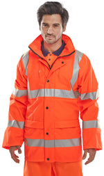 B-Seen Hi-Vis PU Jacket