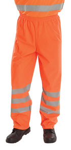 B-Seen Hi-Vis PU Overtrousers (Orange)