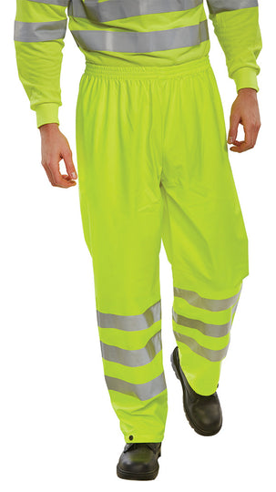 B-Seen Hi-Vis PU Overtrousers (Saturn Yellow)