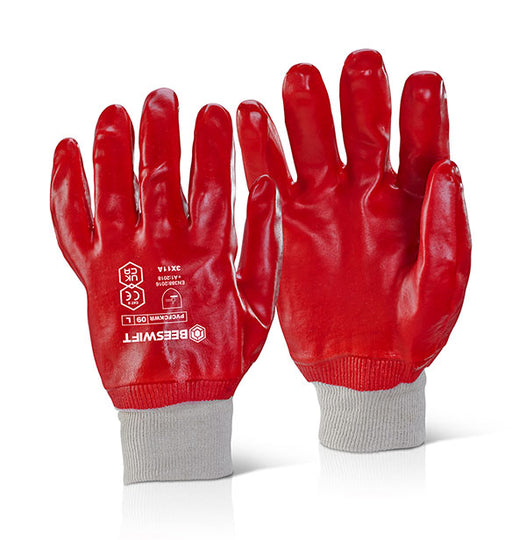 Click Handprotection Beeswift Pvc Fully Coated Knitted Wrist Glove