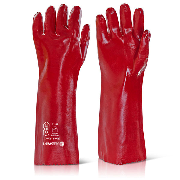 Click 2000 Pvc Gloves Beeswift Pvc Gauntlet Gloves