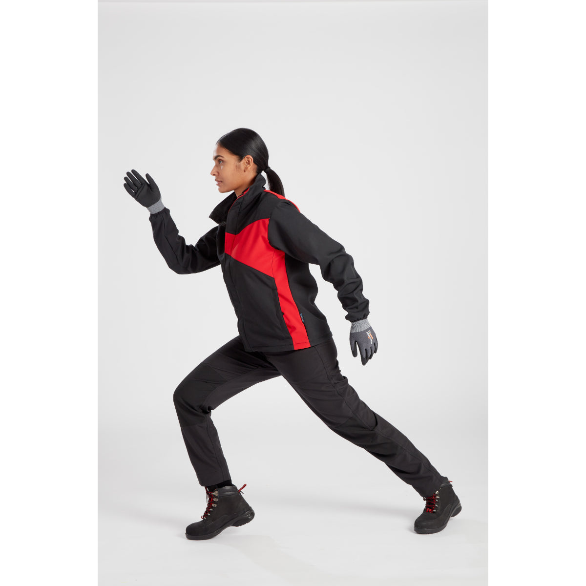 Back profile of the Women's Softshell jacket.