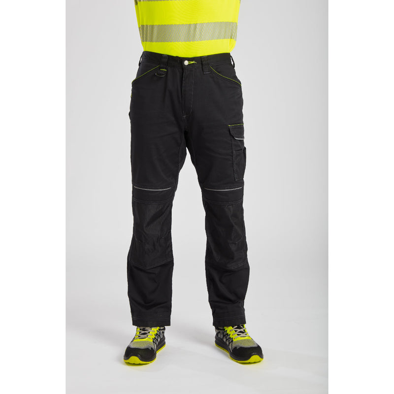 Angled side shot of the Portwest PW3 Lightweight Stretch Trouser