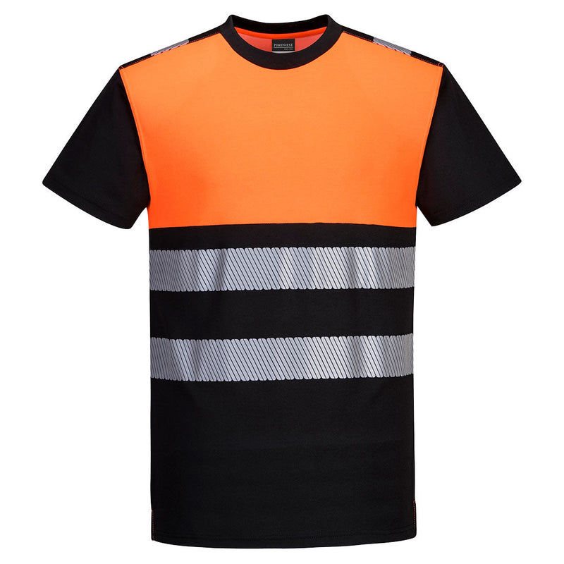 Portwest PW3 Hi-Vis Cotton Comfort Class 1 T-Shirt Short Sleeved - [CLEARANCE]