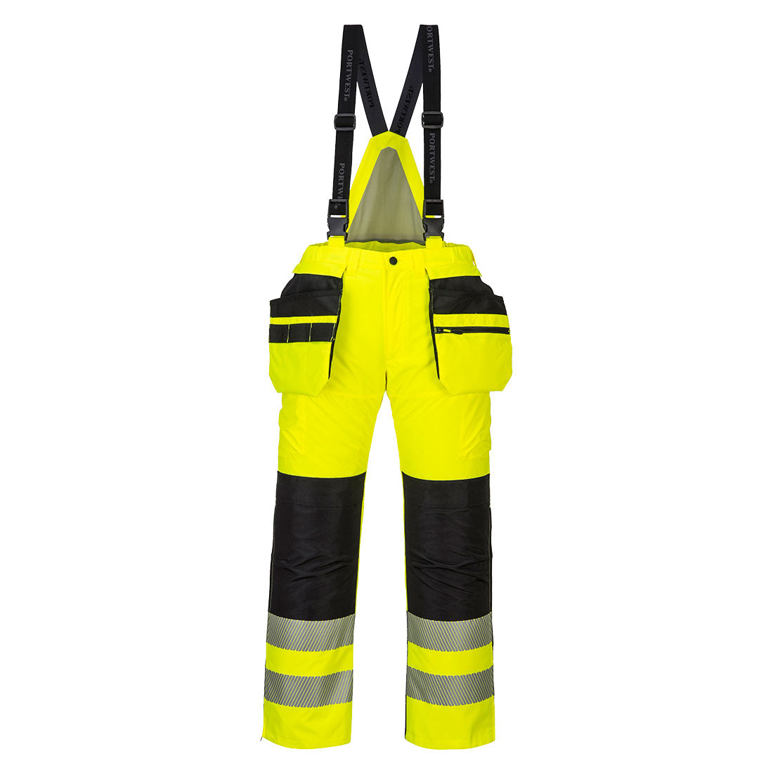 Portwest PW3 Hi-Vis Winter Bib and Brace - [CLEARANCE]