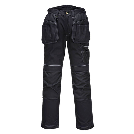 Black Portwest PW3 lined winter holster trousers (PW357) with a warm lining for cold and harsh weather.