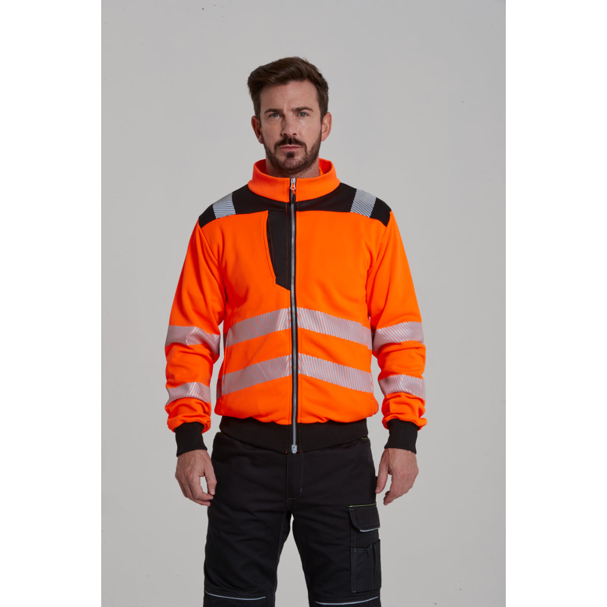 Portwest PW3 Hi-Vis Zip Sweatshirt