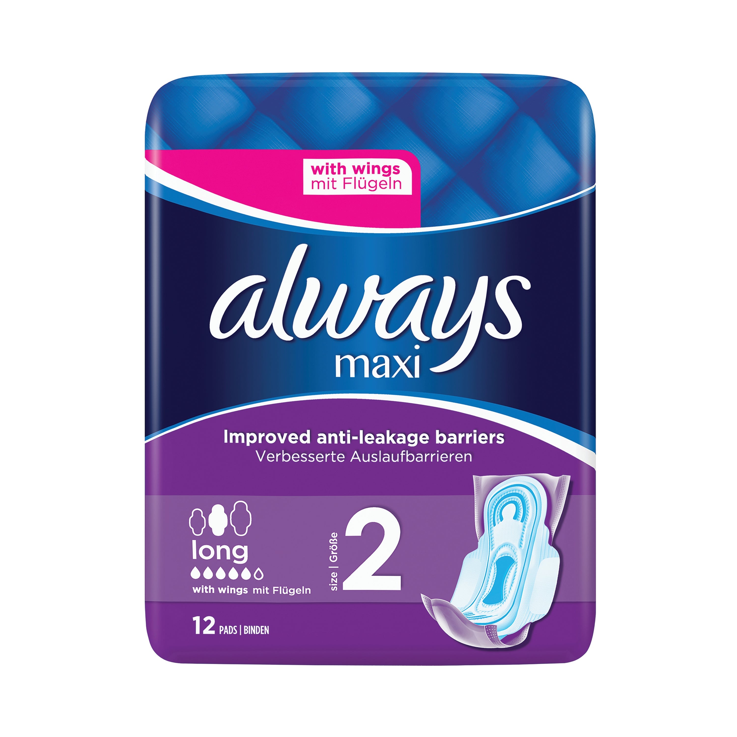 P&G Professional Always Sensitive Long Ultra Sanitary Pads With Wings  (Pack of 8)