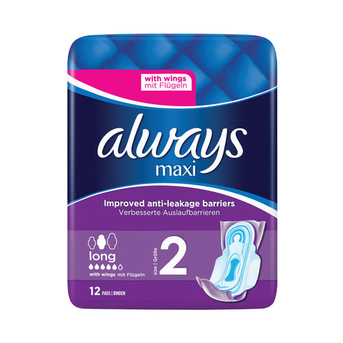 P&G Professional Always Sensitive Long Ultra Sanitary Pads With Wings  (Pack of 8)