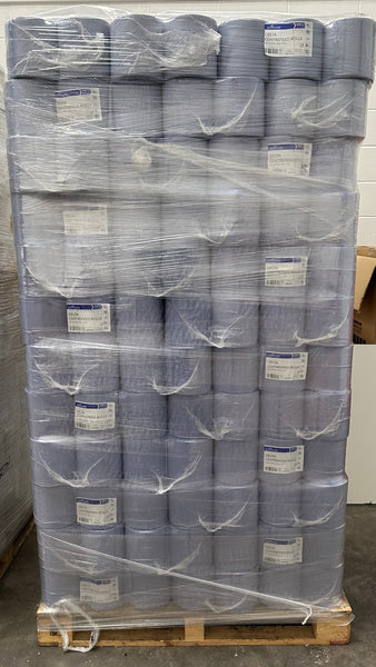 Blue 2 Ply Flat Sheet Centrefeed Roll (Pallet Deal of 84 - 170mm x 150m)