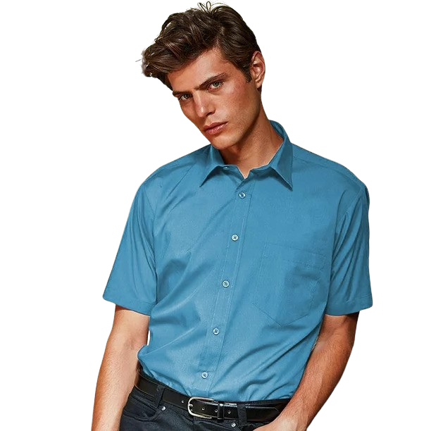 Premier Mens Short Sleeve Poplin Shirt (cont)