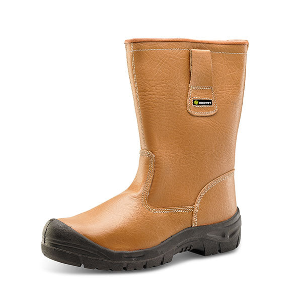 Click Footwear Lined Rigger Boot with Scuff Cap
