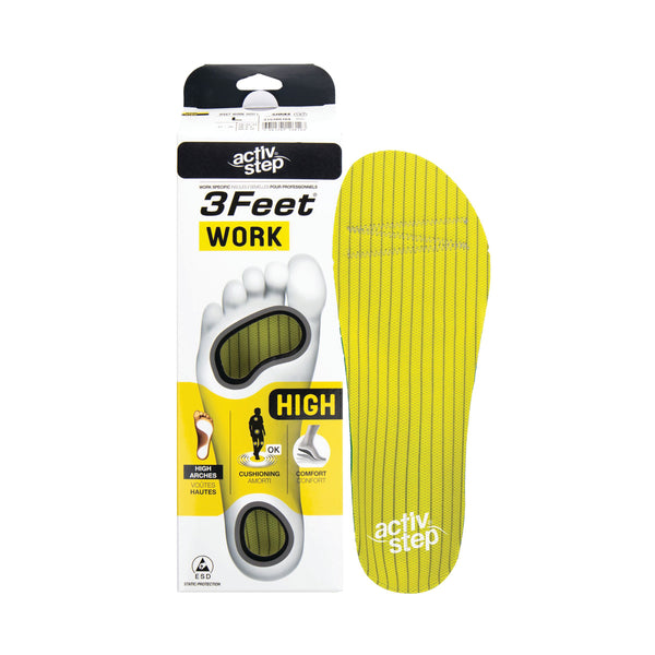 Rock Fall Activ-step 3feet Work Footbeds High Yellow 2xl 3fw001h/xxl