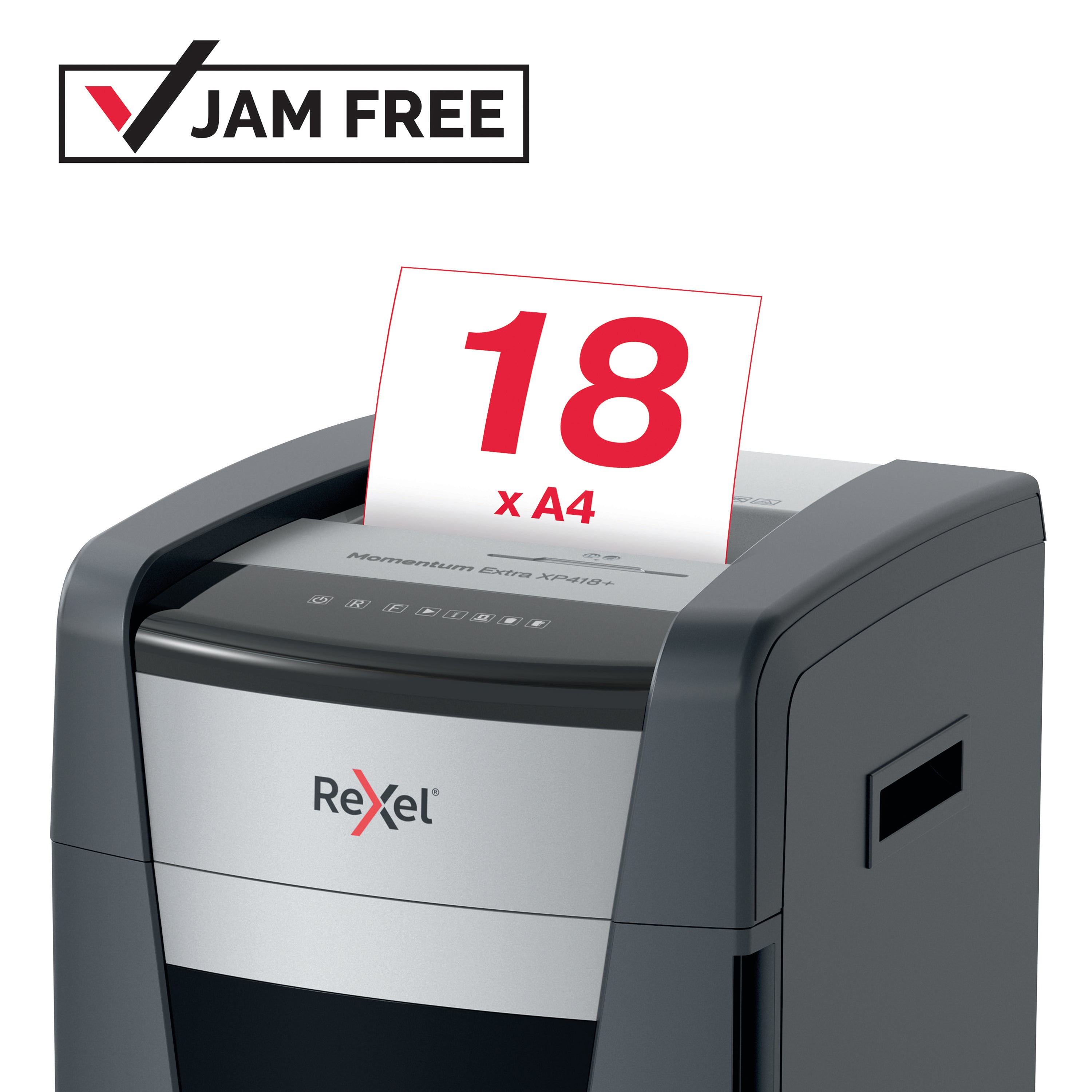 Rexel Momentum Extra XP418Plus Cross-Cut Shredder 2021418XEU