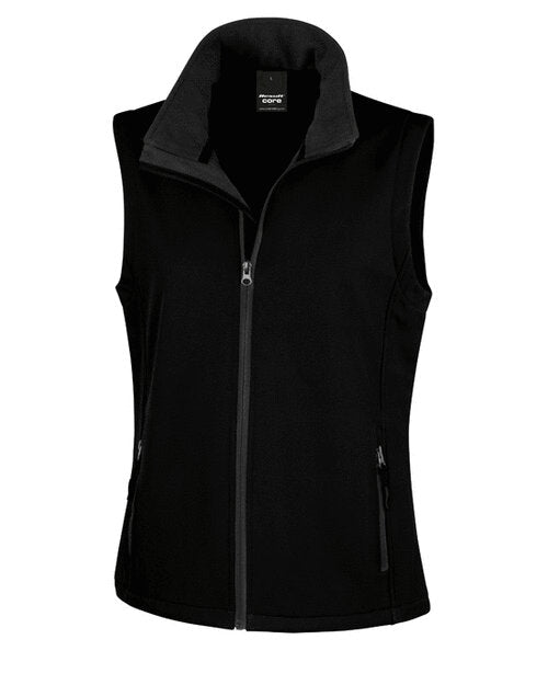 Result Ladies Printable Softshell Bodywarmer With Recycled Fleece Inner