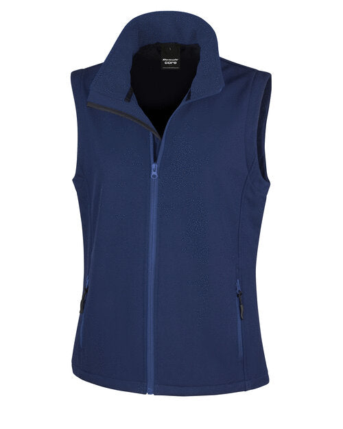 Result Ladies Printable Softshell Bodywarmer With Recycled Fleece Inner