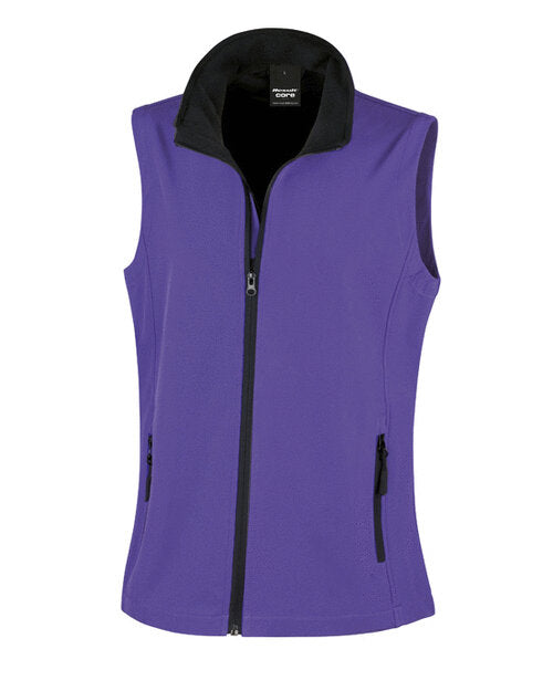 Result Ladies Printable Softshell Bodywarmer With Recycled Fleece Inner