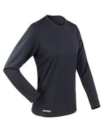 Spiro Spiro Ladies Quick Dry Long Sleeve T-Shirt - RS254F - thumbnail 2