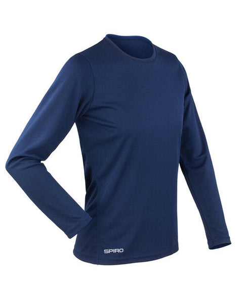 Spiro Spiro Ladies Quick Dry Long Sleeve T-Shirt - RS254F - [CLEARANCE]