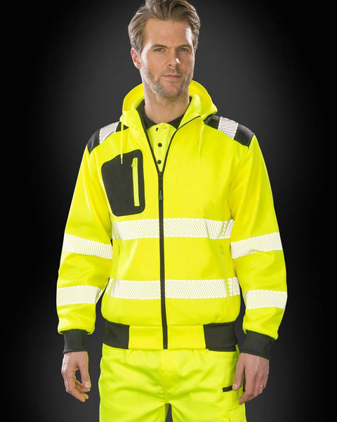 Result Recycled Safety Zipped Hoodie - RS503M