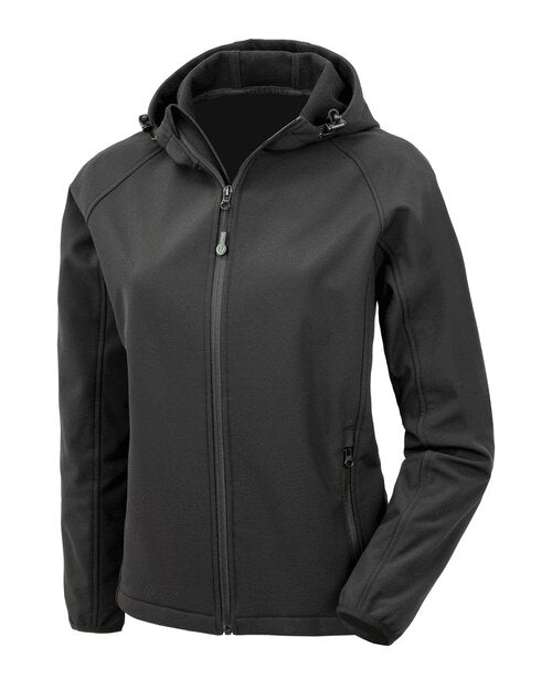Result Ladies Recycled 3 Layer Printable Hooded Softshell - RS911F