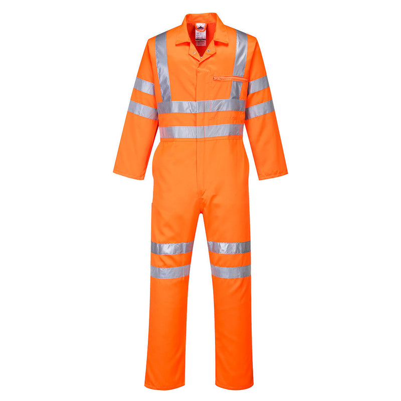Portwest Hi-Vis Poly-Cotton Service Coverall - [CLEARANCE]