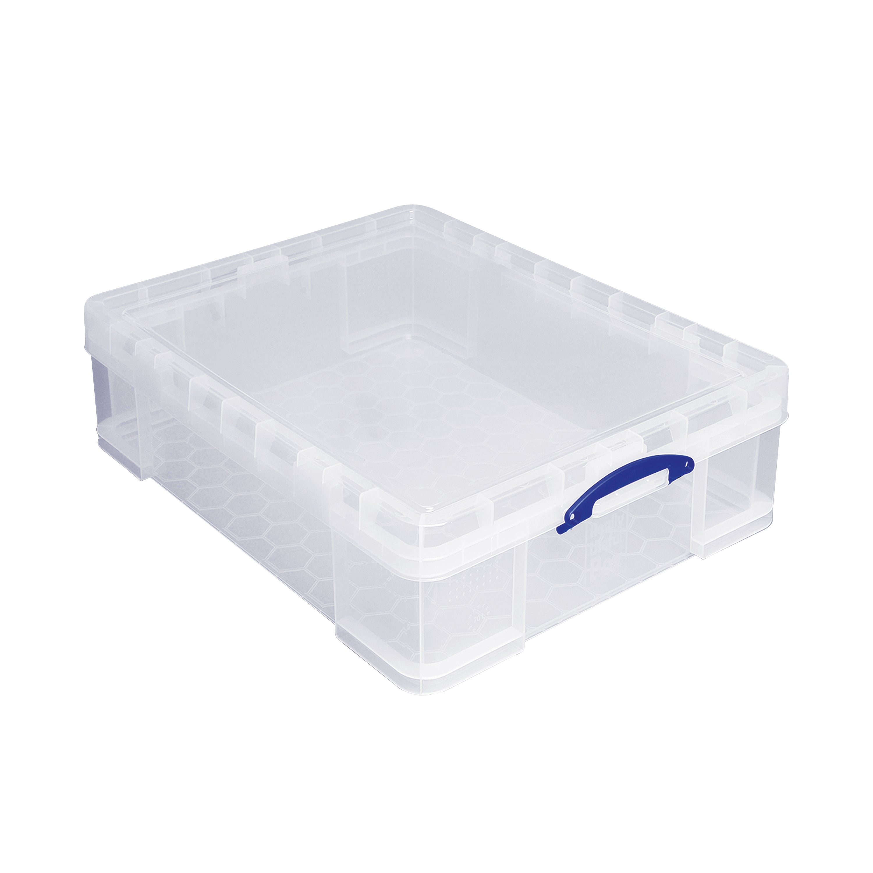 Really Useful 70L Plastic Storage Box W810xD620xH225mm Clear 70C