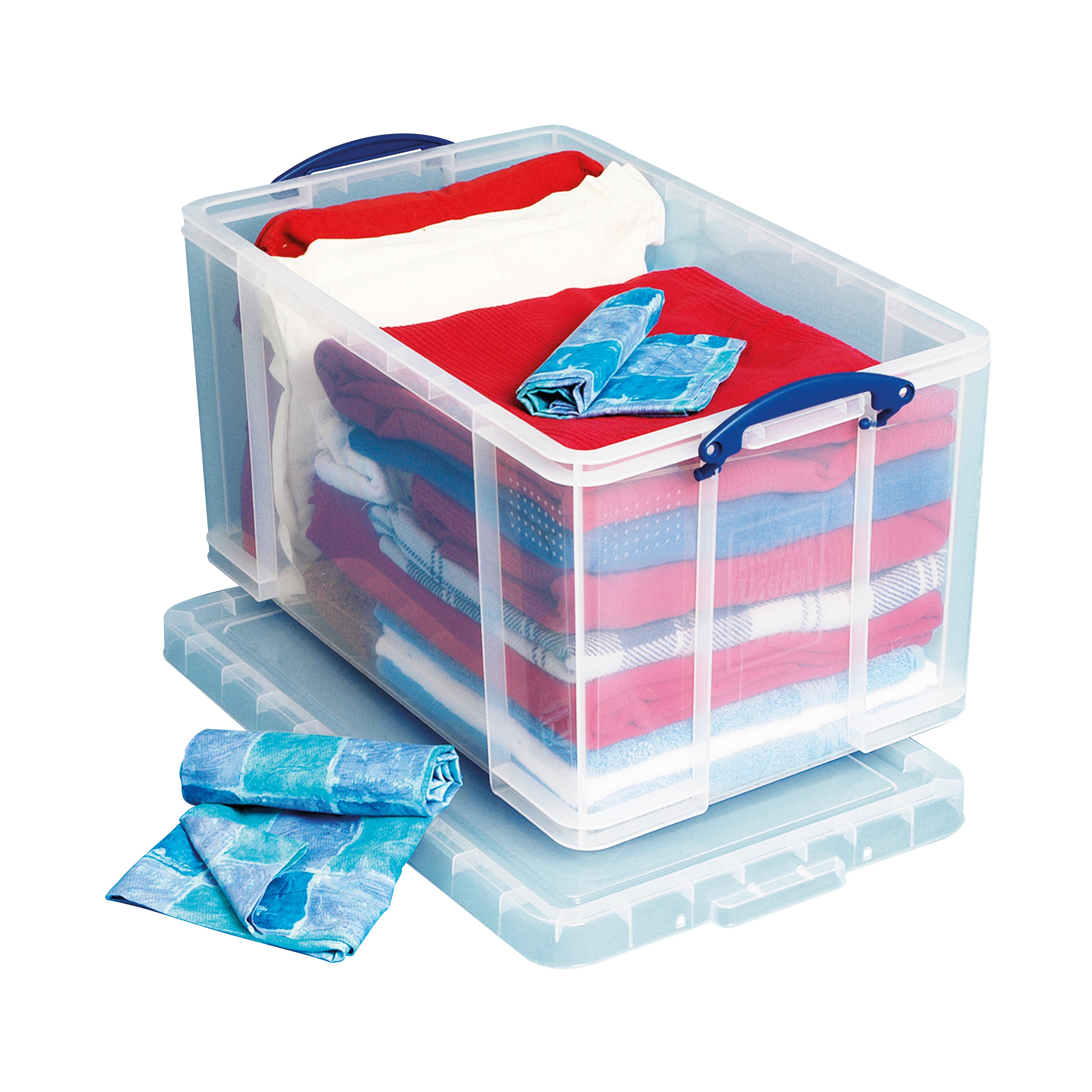 Really Useful 84L Recycled Plastic Storage Box Black 84Black R
