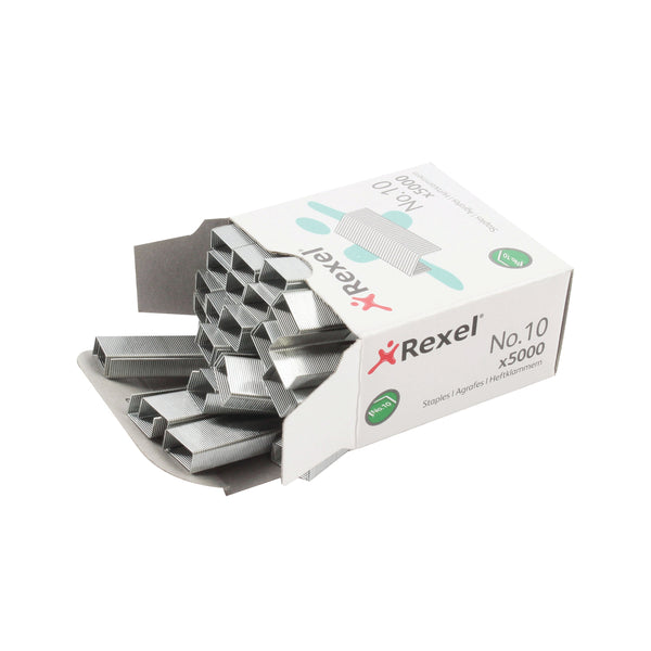Rexel No.10 Metal Staples 5mm – (Pack of 5000)