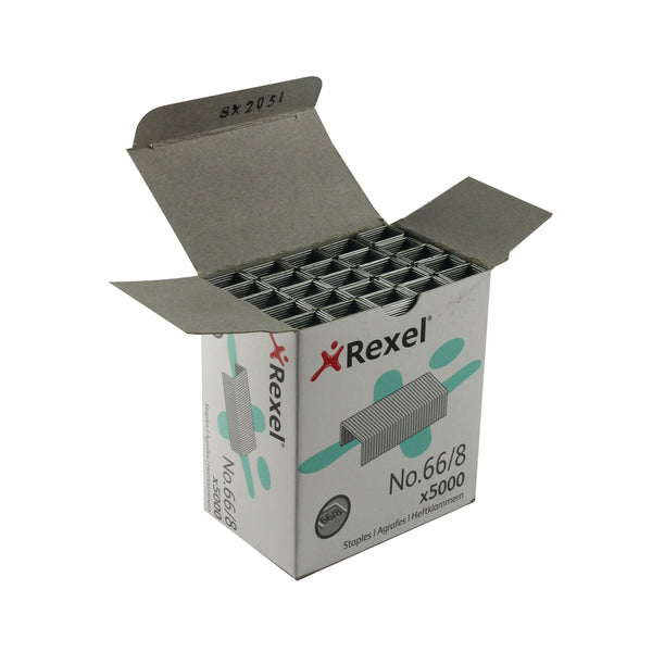 Rexel No 66 Staples 8mm – (Pack of 5000)