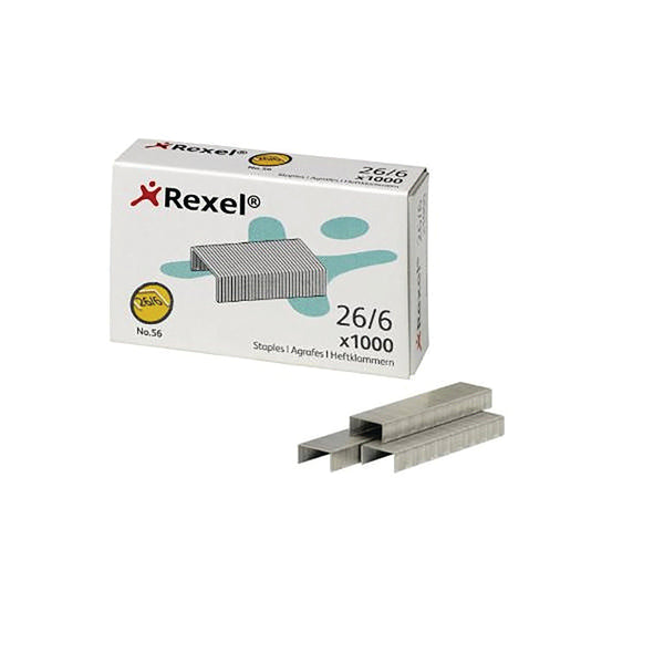 Rexel No 56 Staples 6mm – (Pack of 1000)