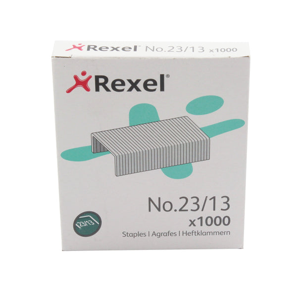 Rexel No 23 Staples 13mm – (Pack of 1000)
