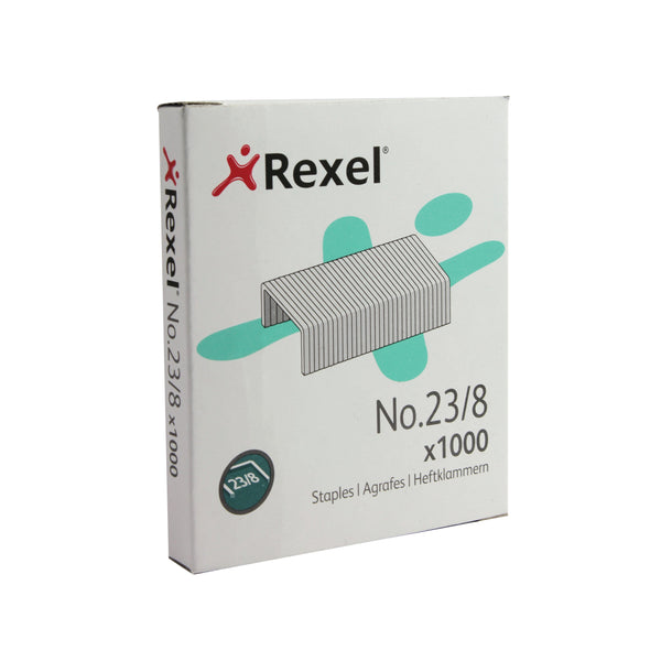 Rexel No 23 Staples 8mm – (Pack of 1000)
