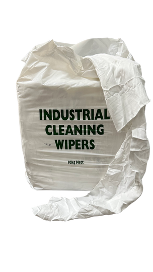 No1 White Clothing Rags - 10Kg Pack - Mixed Clothing and Material