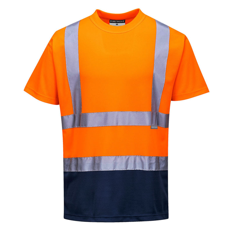 10x Embroidered Workwear Portwest Hi-Vis T-Shirts Bundle
