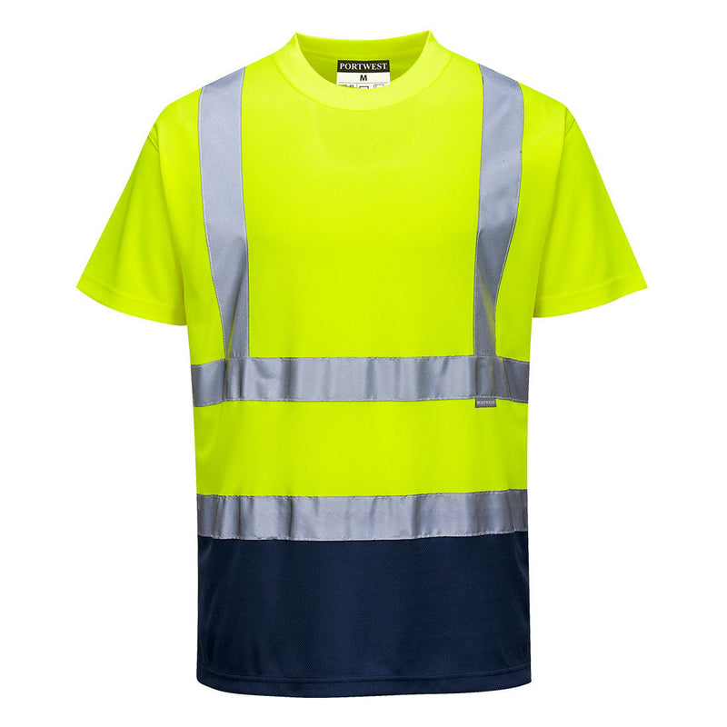 10x Embroidered Workwear Portwest Hi-Vis T-Shirts Bundle
