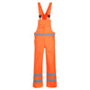 Portwest Hi-Vis Breathable Rain Bib and Brace