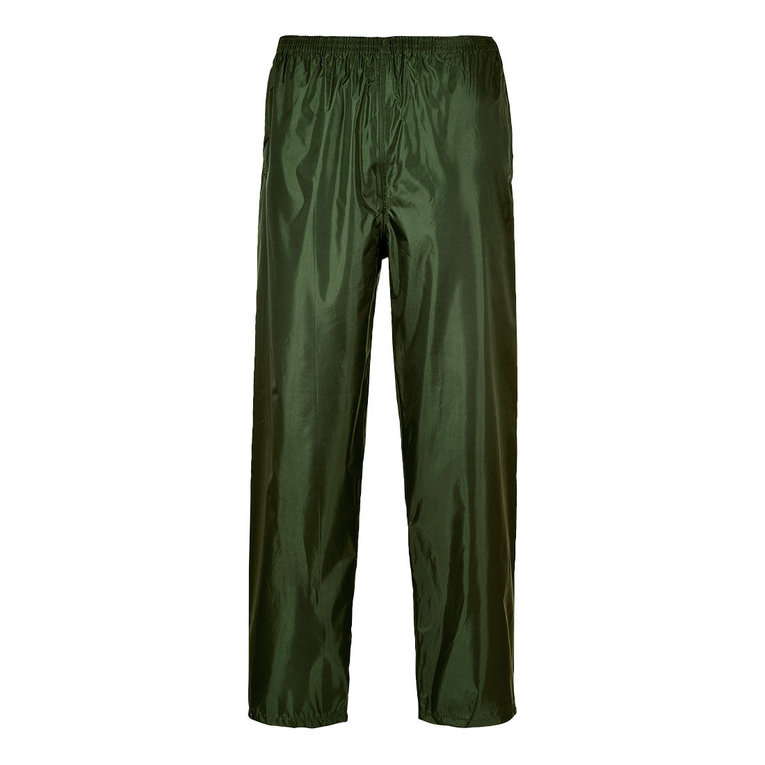 High-visibility Portwest S441 rain trouser in olive green for wet weather workwear