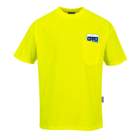 Portwest Day-Vis Pocket Short Sleeve T-Shirt